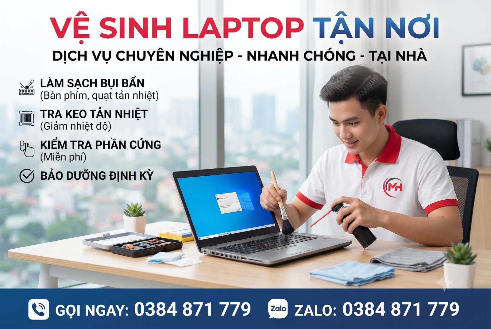 Vệ Sinh Laptop Tận Nơi Tại TP.HCM
