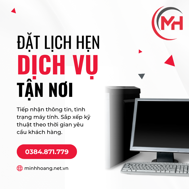 Quý khách đặt lịch hẹn sửa chữa máy tính theo yêu cầu