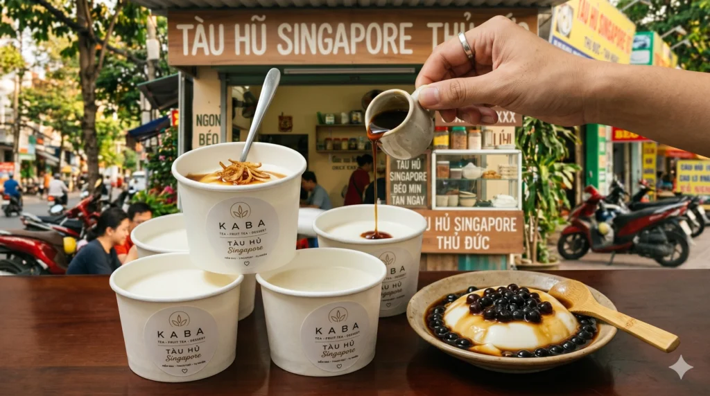 tàu hủ singapore truyền thống