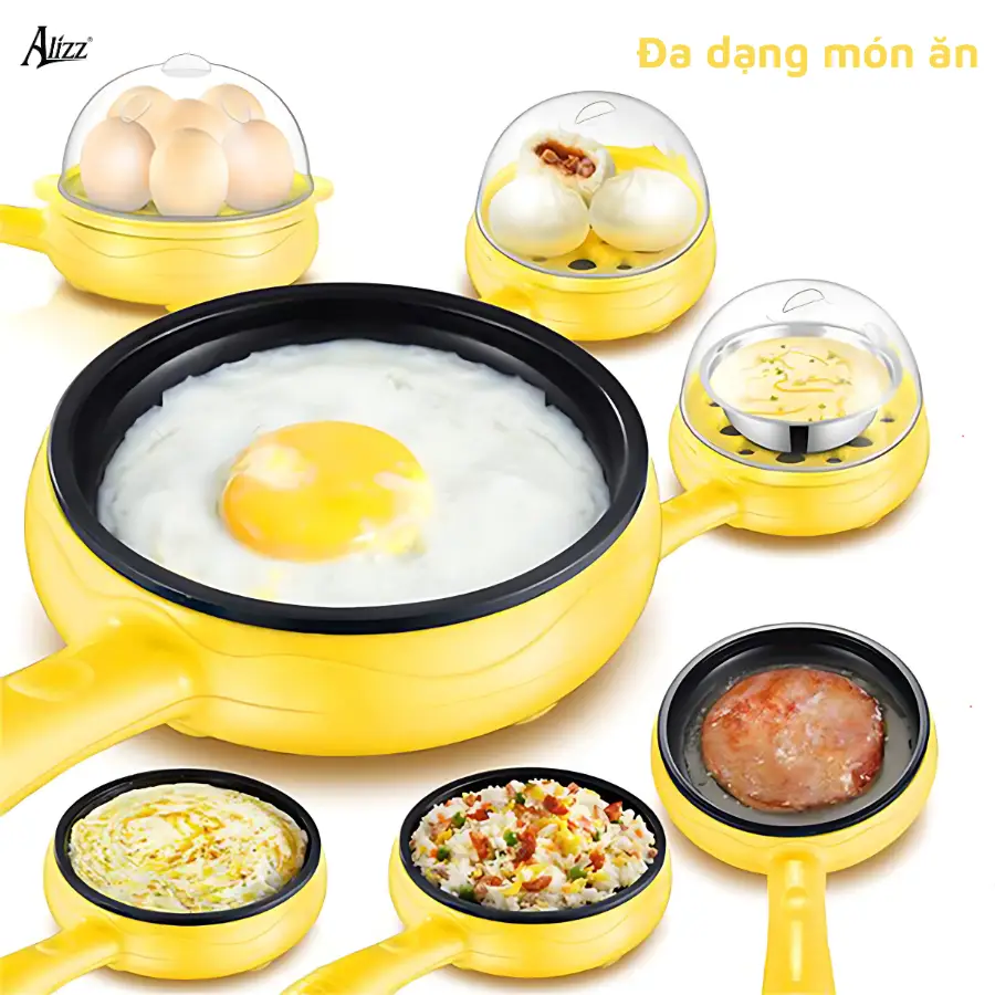 hấp trứng 2 tầng có nắp alizz al 14504