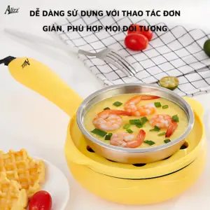 hấp trứng 2 tầng có nắp alizz al 14504
