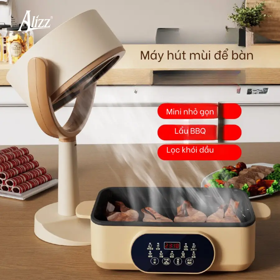 máy hút mùi Để bàn mini alizz 14837